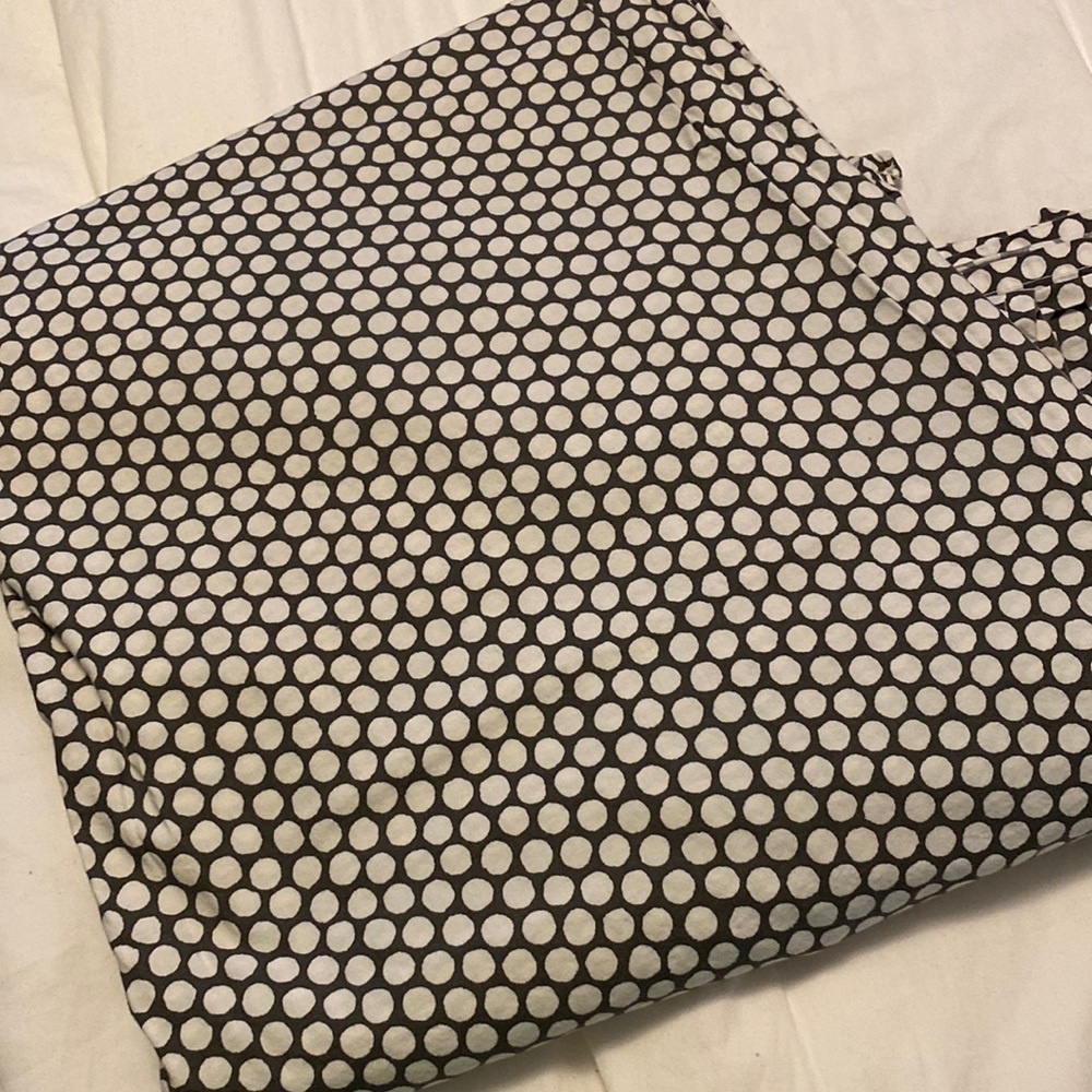 West elm slate dot KING top/ flat sheet.